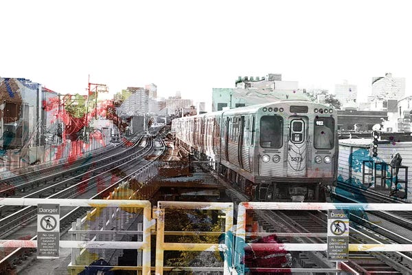 Chicago Cubs: Cubs El Track by Kent Youngstrom