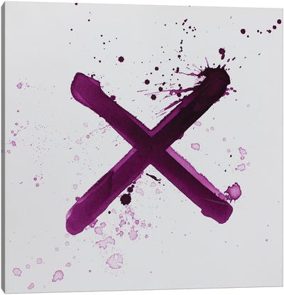 X's And O's I Canvas Art Print - Letter X