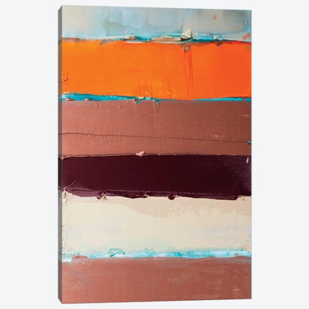 Orange Is The New Stripe I Canvas Print #KYO270} by Kent Youngstrom Canvas Artwork