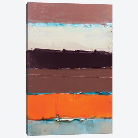 Orange Is The New Stripe II Canvas Print #KYO271} by Kent Youngstrom Canvas Artwork