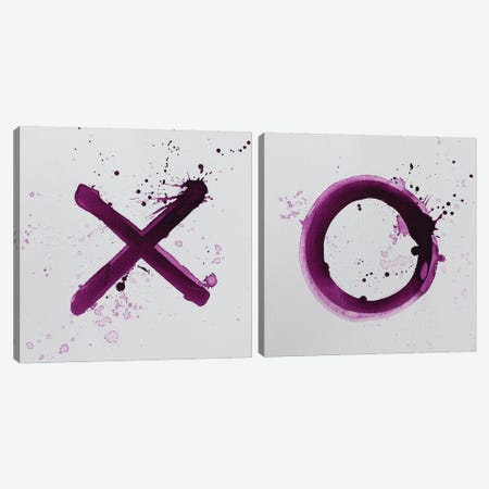 X's and O's Diptych Canvas Print Set #KYO2HSET002} by Kent Youngstrom Canvas Artwork
