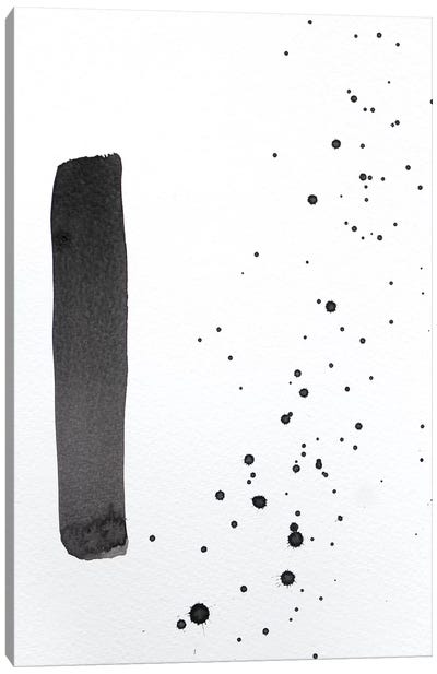 Excitement  Canvas Art Print - Black & White Minimalist Décor