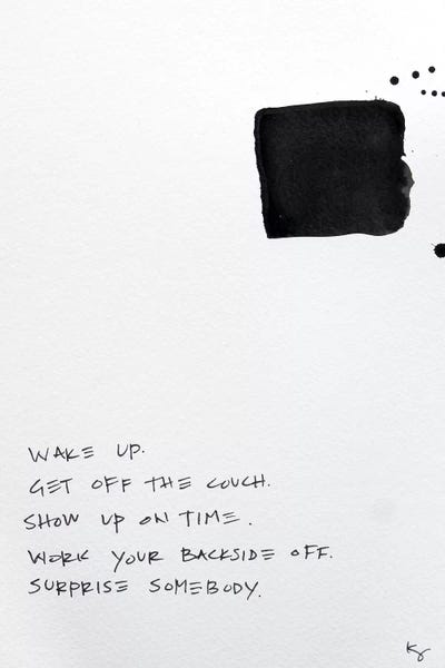 Black & White Minimalist Décor: Get Off The Couch by Kent Youngstrom