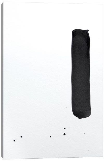Untitled III Canvas Art Print - Black & White Minimalist Décor