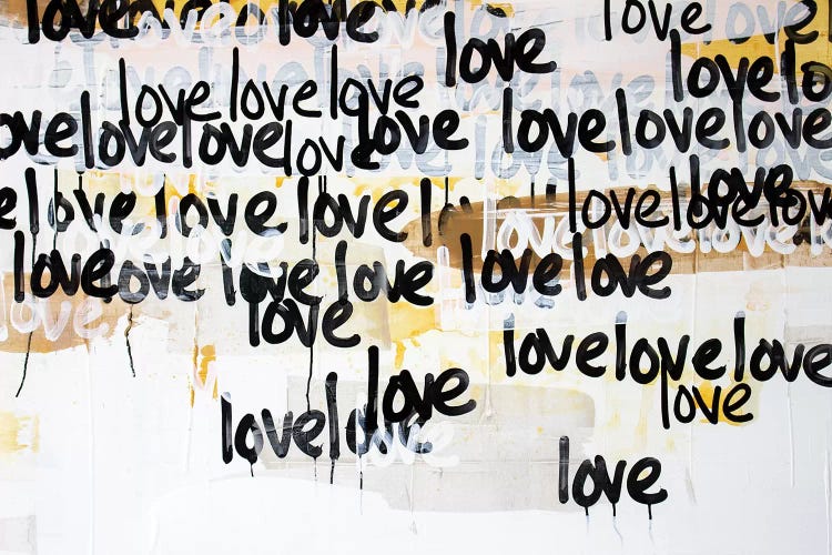 Gold Love On Repeat by Kent Youngstrom wall art