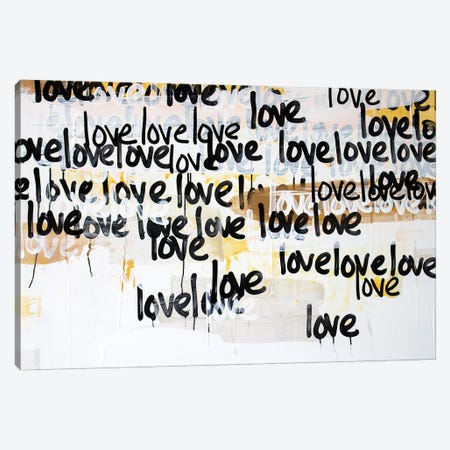 Gold Love On Repeat Canvas Print #KYO365} by Kent Youngstrom Canvas Art Print