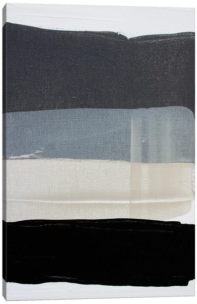 Gray Series I Canvas Art Print - Minimalist Abstract Art