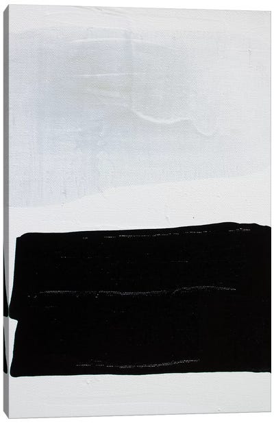 Gray Series II Canvas Art Print - Black & Dark Art