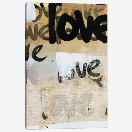 Love Repeat Gold Canvas Print #KYO382} by Kent Youngstrom Canvas Wall Art