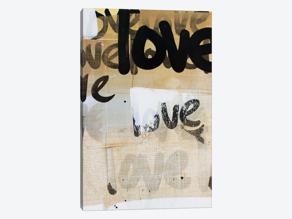 Love Repeat Gold by Kent Youngstrom 1-piece Art Print