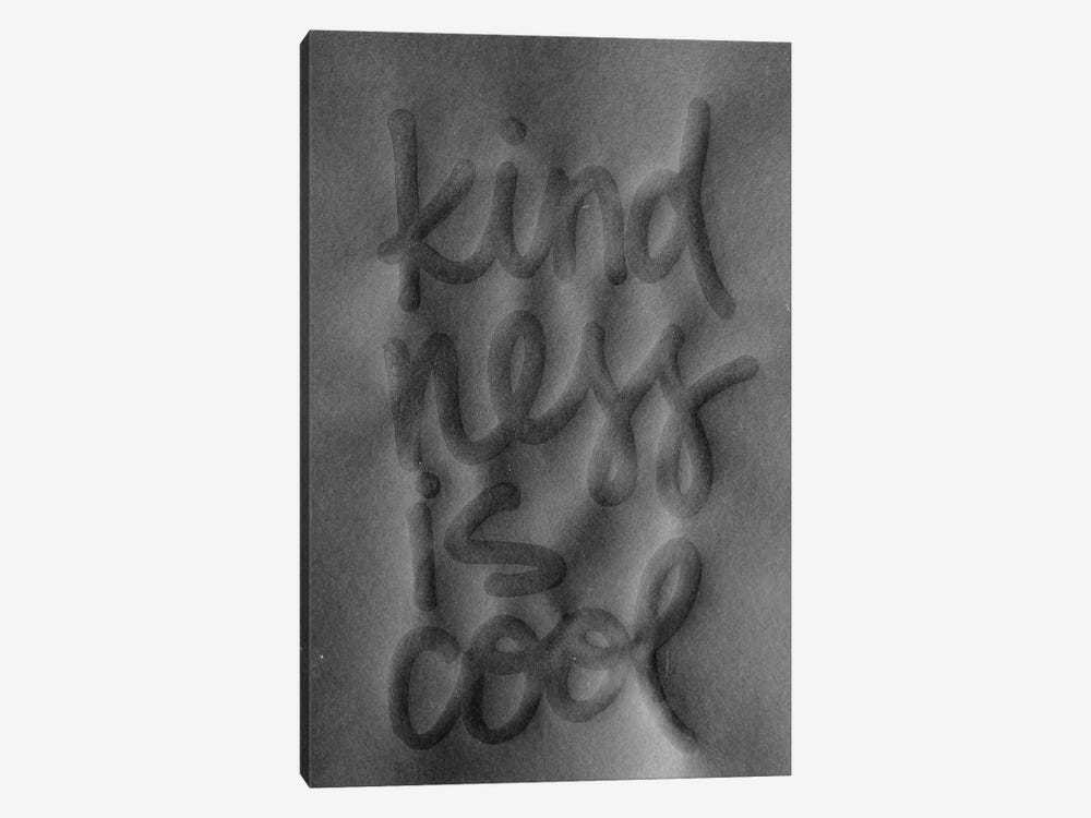 Kindness Is Cool Black by Kent Youngstrom 1-piece Canvas Art