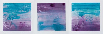 Purple Sunset Triptych by Kent Youngstrom multi panel art