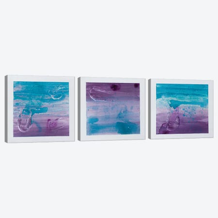 Purple Sunset Triptych Canvas Print Set #KYO3HSET001} by Kent Youngstrom Canvas Art