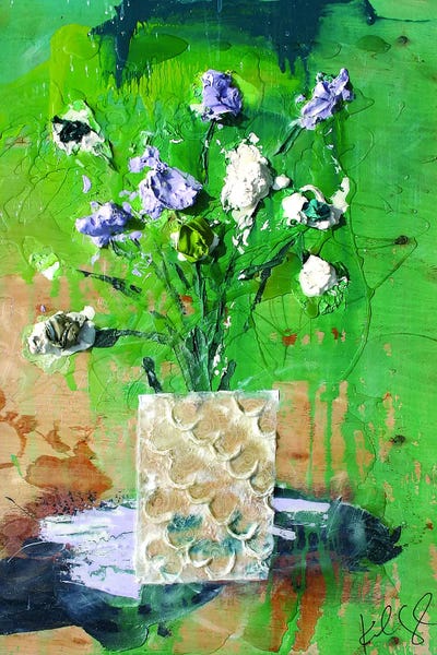 Dim Flowers by Kent Youngstrom framed canvas print