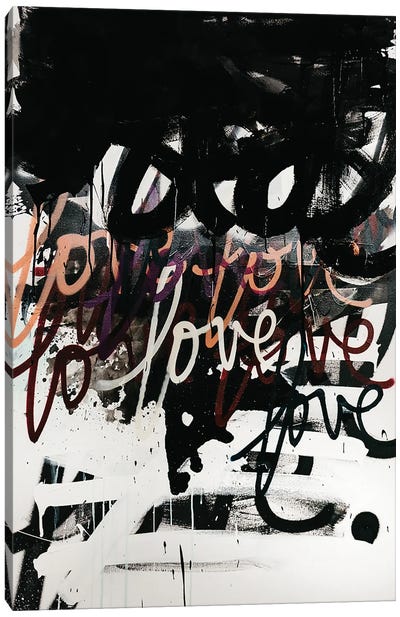 Love Is A Mess Canvas Art Print - Kent Youngstrom