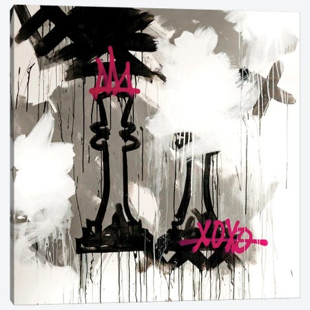 Queen XOXO Canvas Print #KYO450} by Kent Youngstrom Canvas Artwork