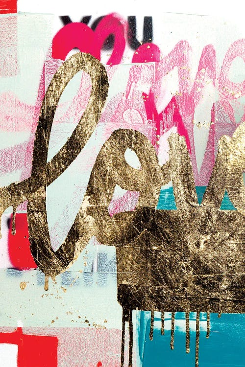 Gold Leaf Love by Kent Youngstrom wall art
