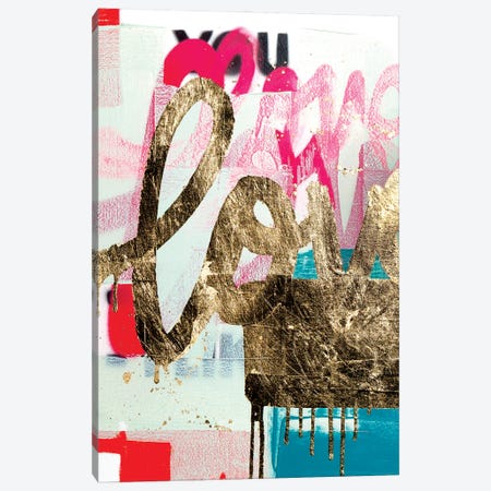 Gold Leaf Love Canvas Print #KYO457} by Kent Youngstrom Canvas Print