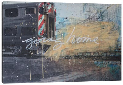 Going Home Canvas Art Print - Train Art