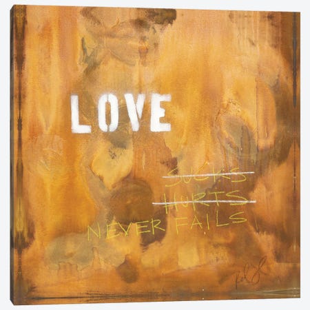 Love Sucks…Hurts…Never Fails Canvas Print #KYO75} by Kent Youngstrom Canvas Wall Art