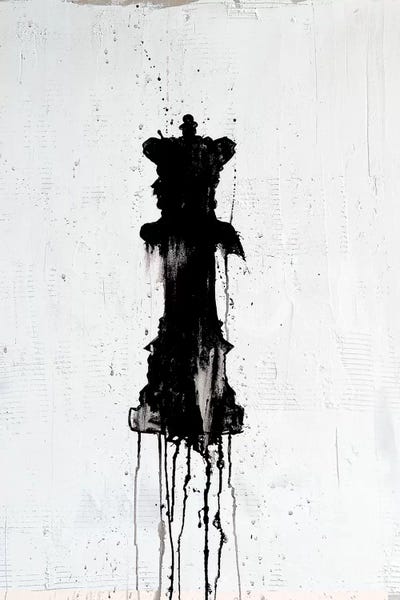 Large Black & White Art - Canvas Prints: Queen by Kent Youngstrom