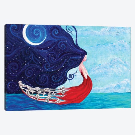 Sail Away Canvas Print #KYR14} by Kyra Wilson Art Print