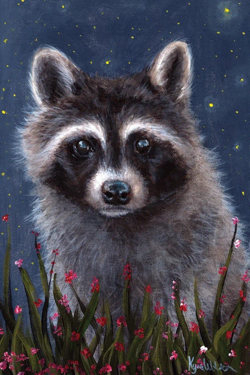 Raccoon by Kyra Wilson wall art