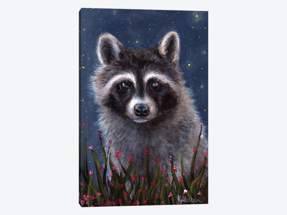 Raccoon by Kyra Wilson 1-piece Canvas Print