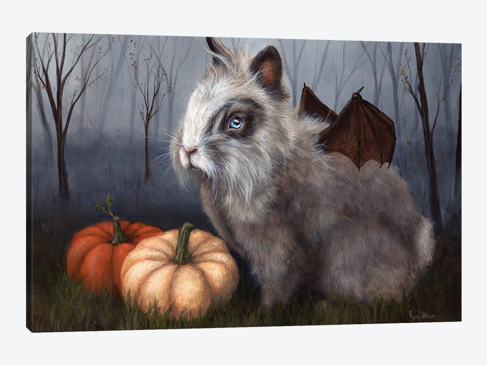 Bat Hare Day by Kyra Wilson 1-piece Canvas Art Print