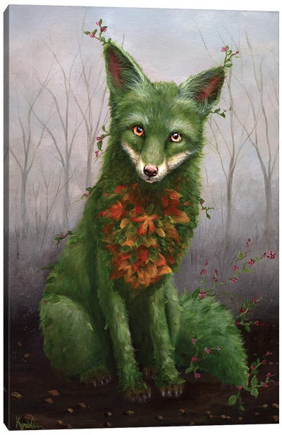 Rowan Canvas Art Print - Fox Art