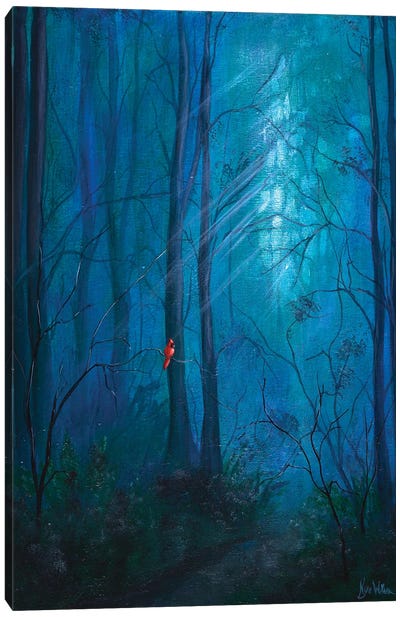 Forest Cardinal Canvas Art Print - Cardinal Art