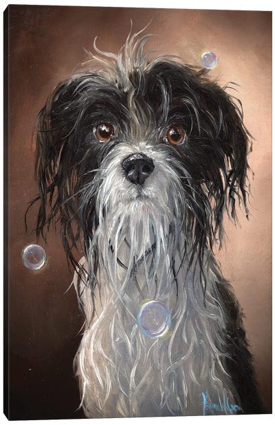 Wet Dog Canvas Art Print - Kyra Wilson