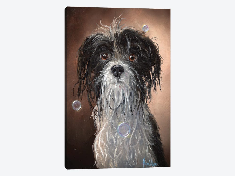 Wet Dog by Kyra Wilson 1-piece Art Print
