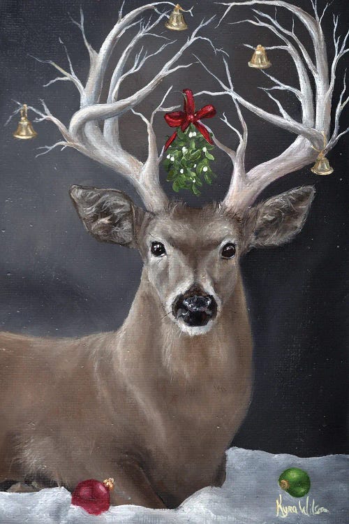 Holiday Stag by Kyra Wilson wall art