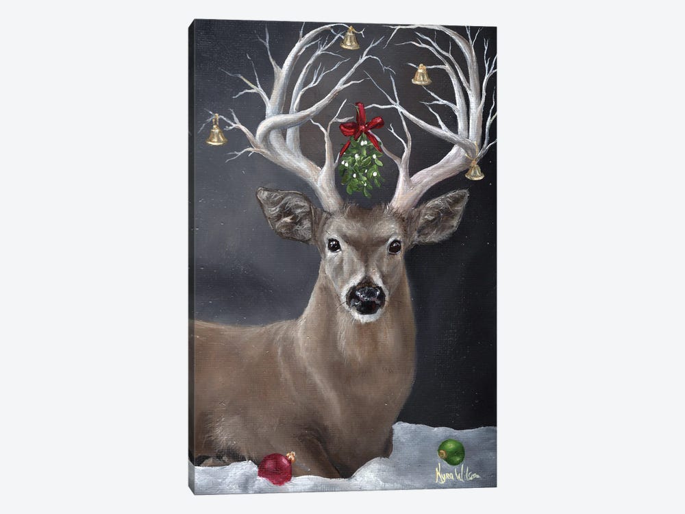 Holiday Stag by Kyra Wilson 1-piece Art Print