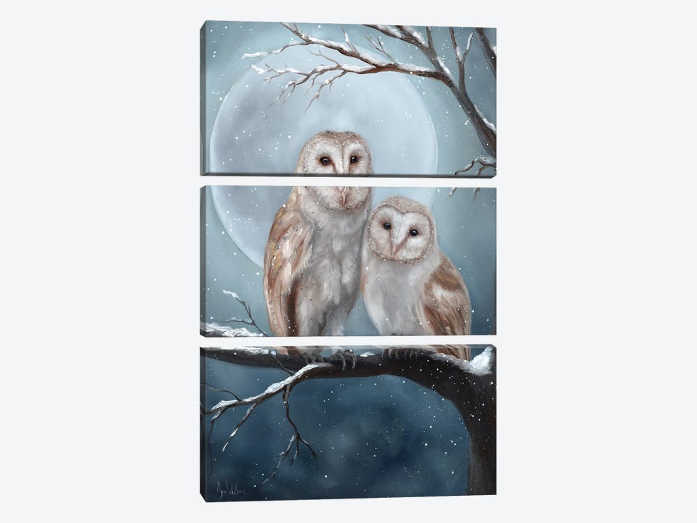 Two Owl'Clock by Kyra Wilson 3-piece Canvas Print
