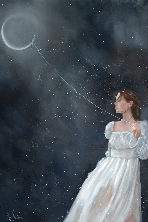 Fly The Moon by Kyra Wilson wall art