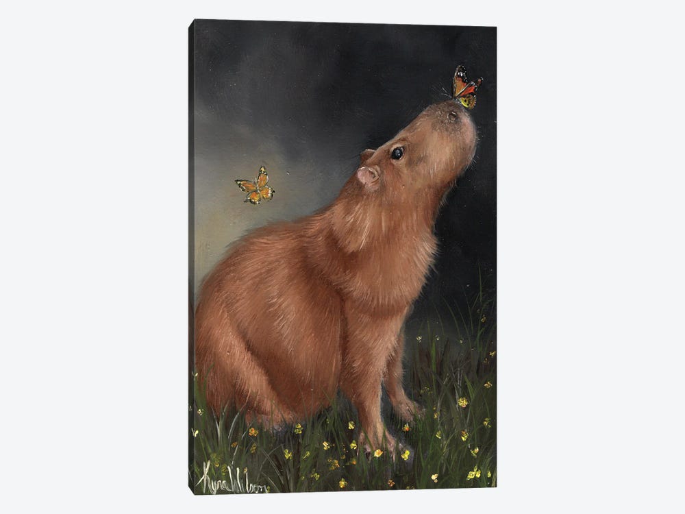 Capybara by Kyra Wilson 1-piece Canvas Art