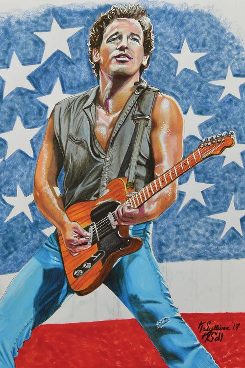 Bruce Springsteen by Kathy Sullivan wall art