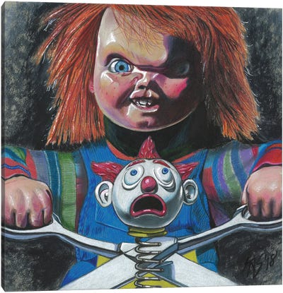 Chucky Canvas Art Print - Horror Movie Art