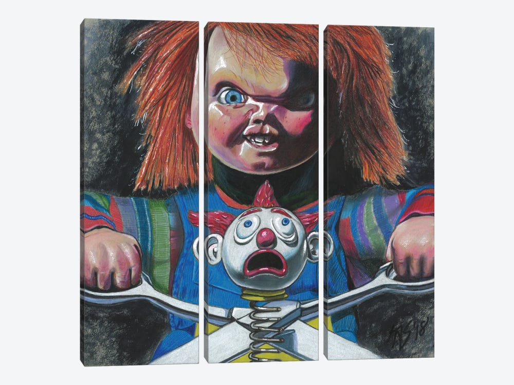 Chucky by Kathy Sullivan 3-piece Canvas Art