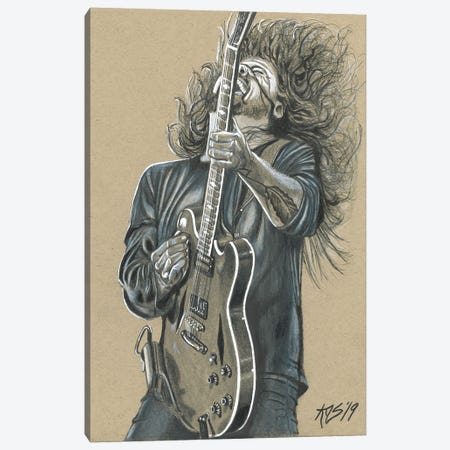 Dave Grohl Canvas Print #KYS14} by Kathy Sullivan Canvas Art