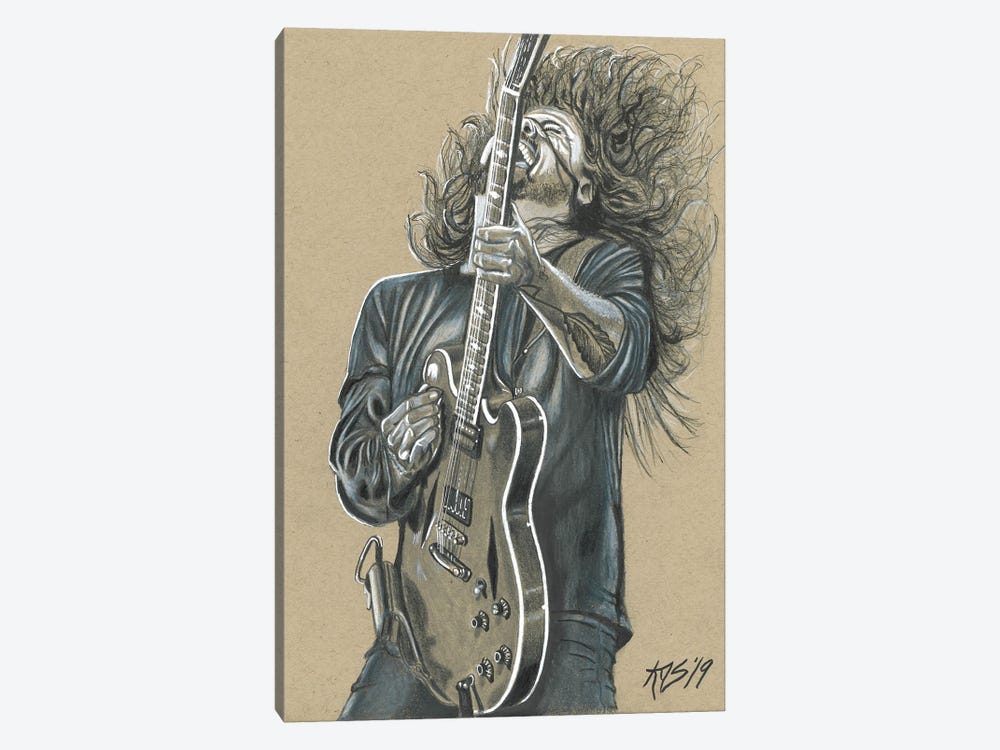 Dave Grohl by Kathy Sullivan 1-piece Canvas Art Print
