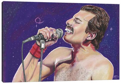 Freddie Mercury Canvas Art Print - Kathy Sullivan