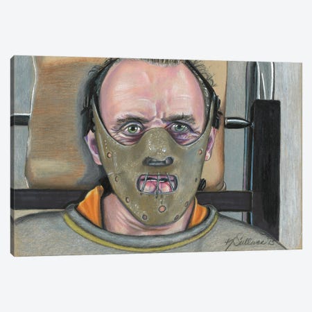 Hannibal Lecter Canvas Print #KYS26} by Kathy Sullivan Art Print