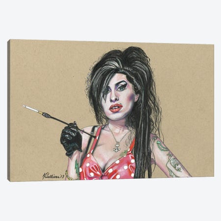 Amy Winehouse Canvas Print #KYS2} by Kathy Sullivan Canvas Print