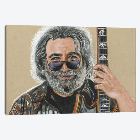 Jerry Garcia Canvas Print #KYS30} by Kathy Sullivan Canvas Print