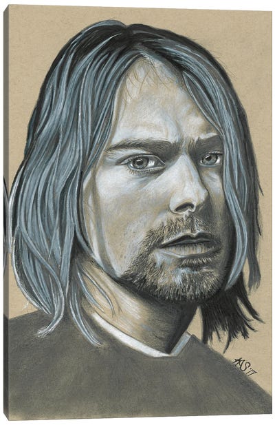 Kurt Cobain Canvas Art Print - Kathy Sullivan