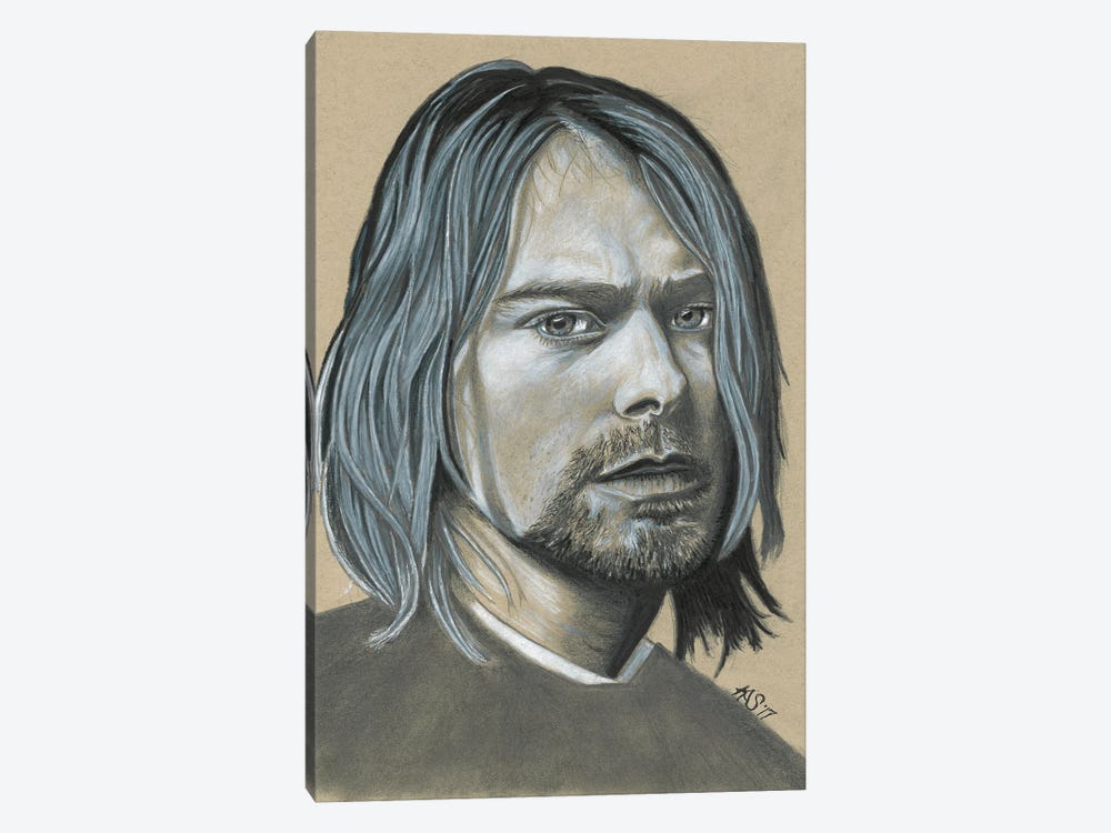Kurt Cobain by Kathy Sullivan 1-piece Art Print