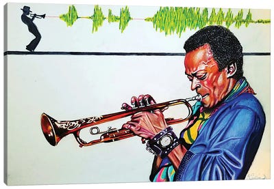 Miles Davis Canvas Art Print - Kathy Sullivan